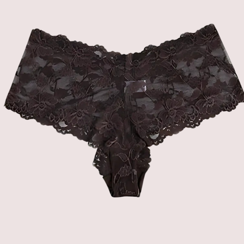 Sensual Brown Lace 2 Piece Panties