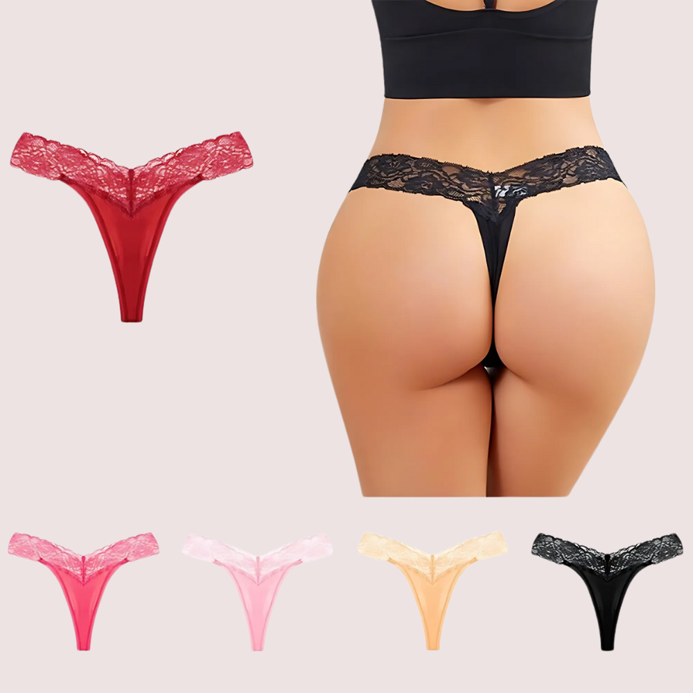Beautiful Seamless Lace Panties Pack (of 5)