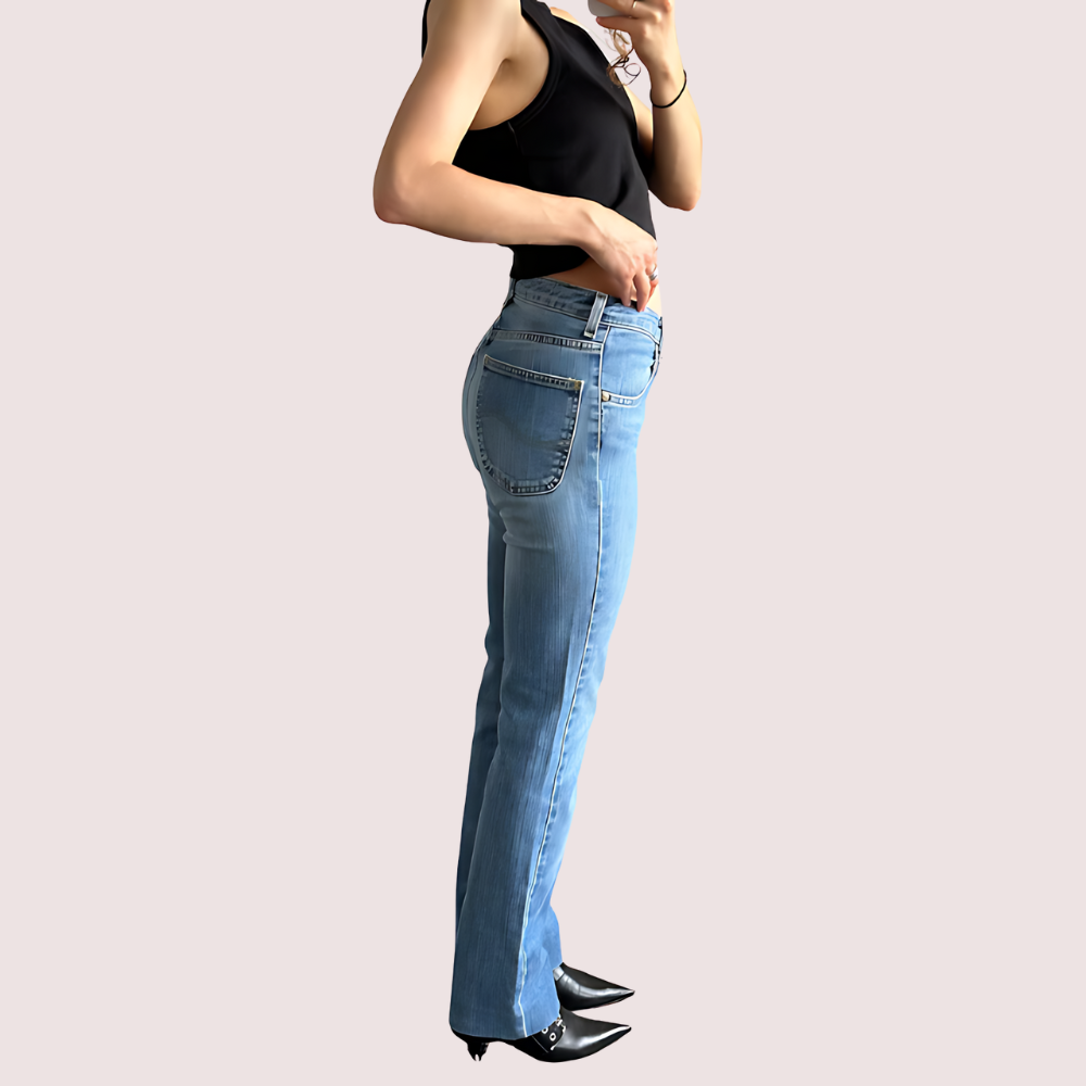 Women's Light Blue High Waist Denim Jeans