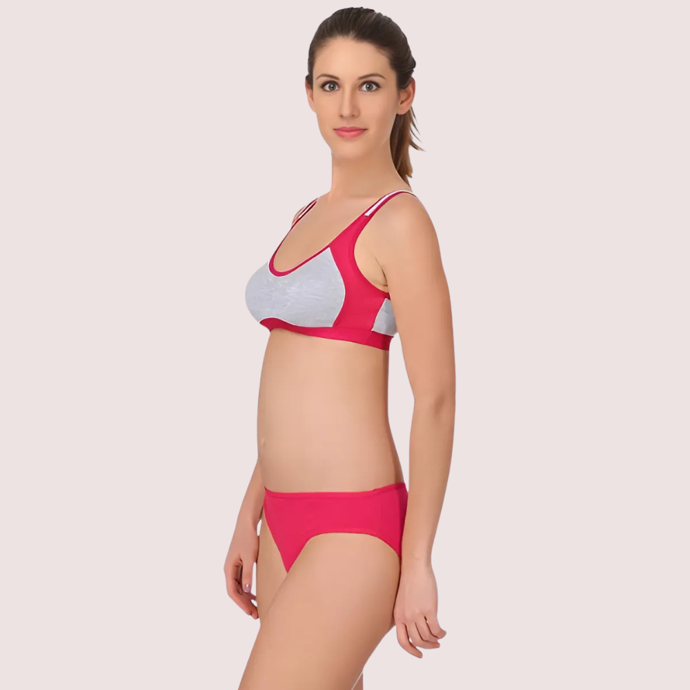Trendy Sports Bra with Panty for Women (2 pack)