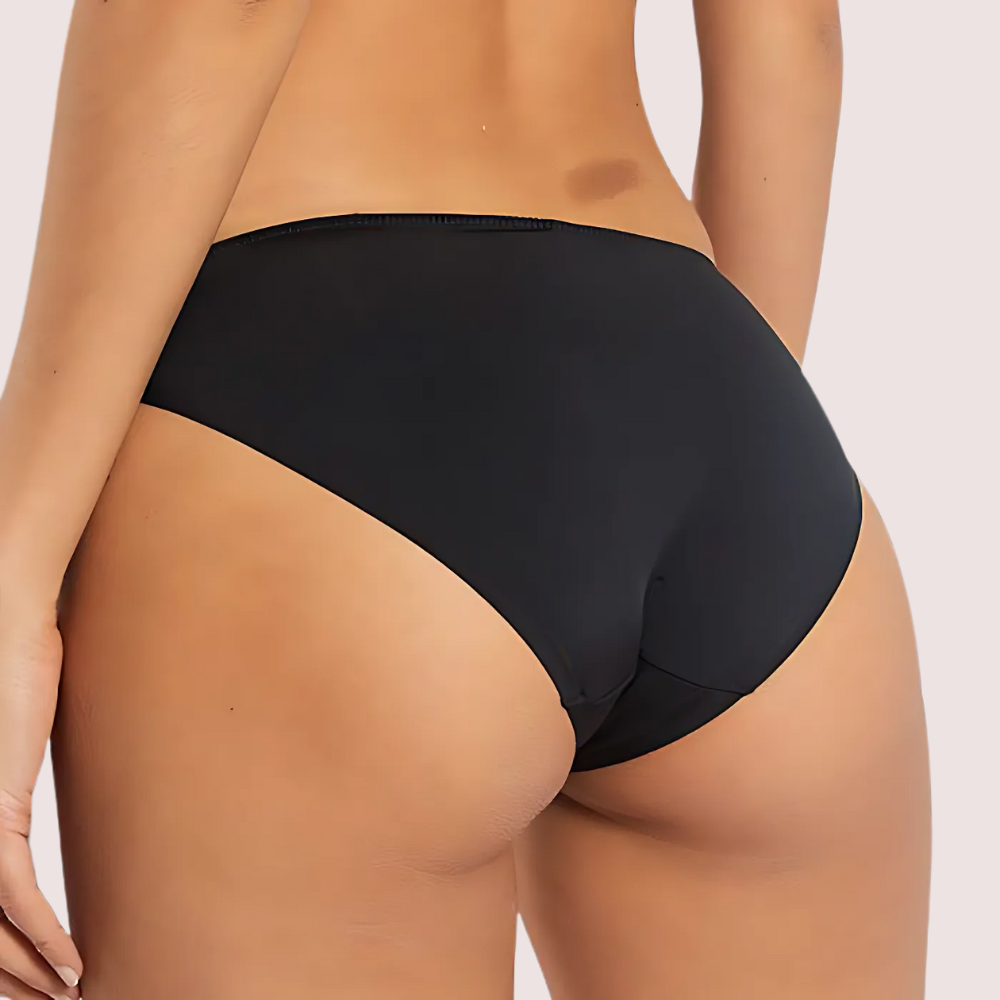 Black See Through Fishnet Lace Brief