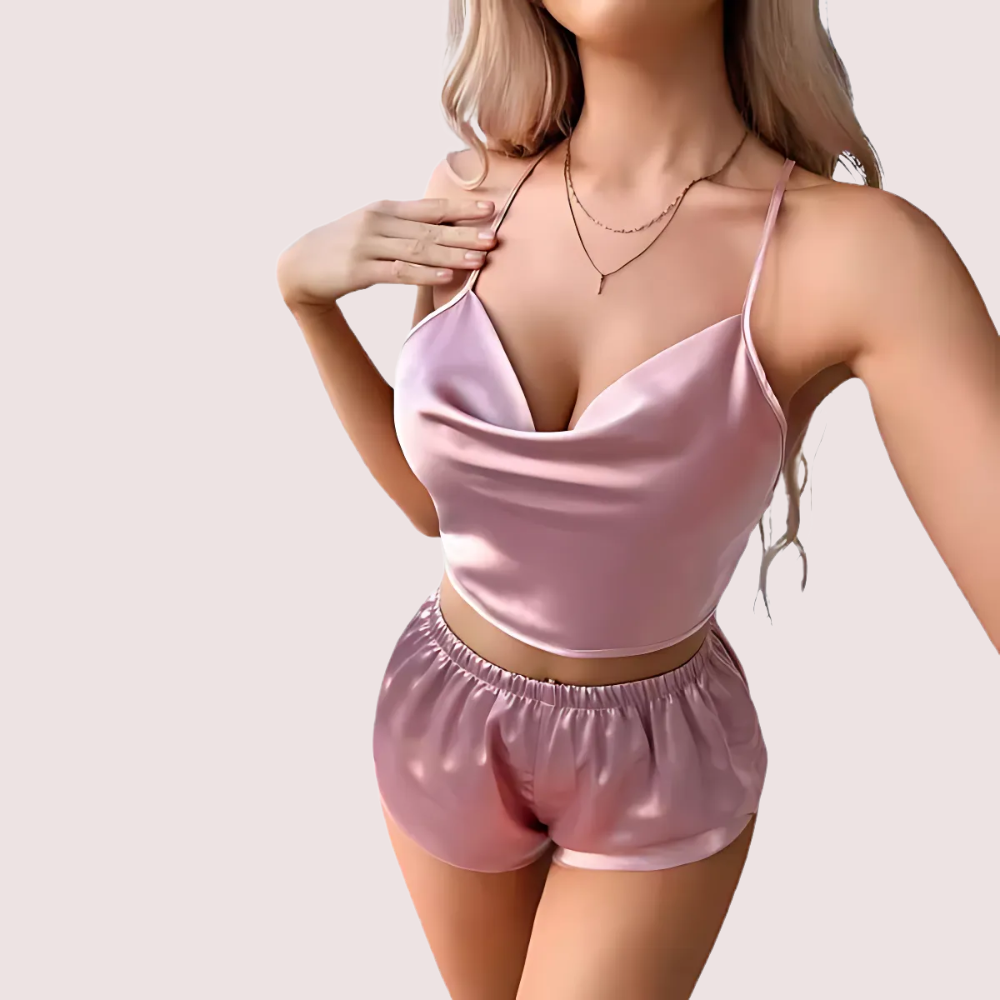 Luxury Silk Camisole &amp; Shorts Set