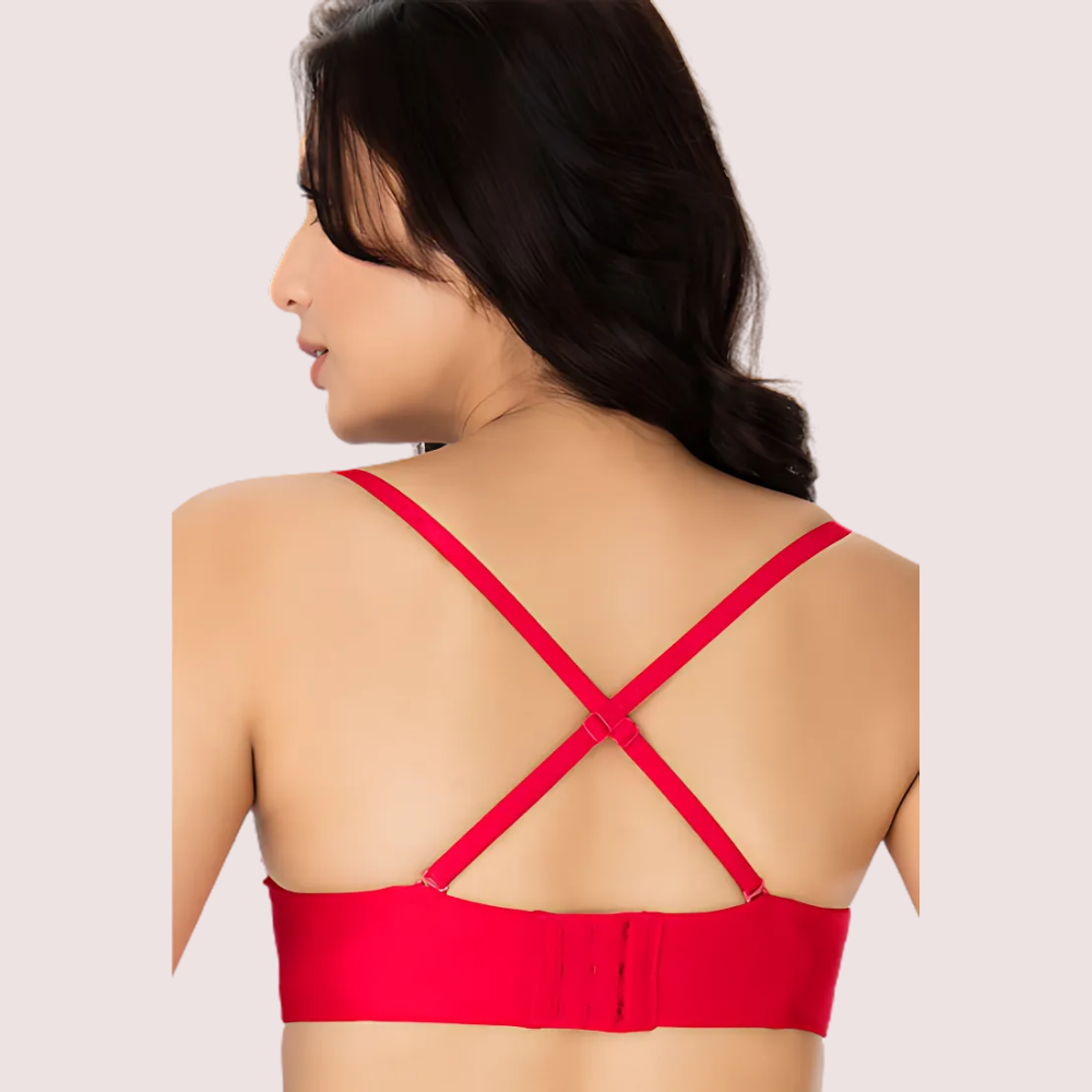 "COMFY" Moon Red Seamfree Luxury Strapless Multiway Padded Bra