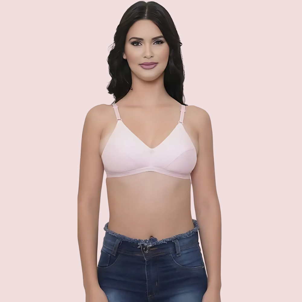 Breezy Comfort 2-Pack Cotton Summer Bra – Assorted Colors