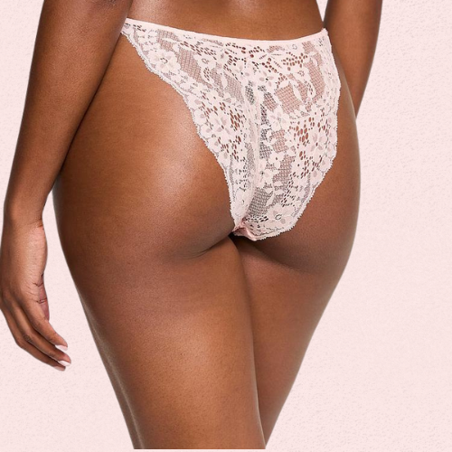 French Daina Pink Lace French Maid Costume with Luxury Panty Gift